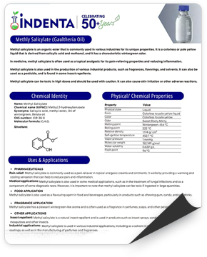 Download Methly Salicylate Brochure